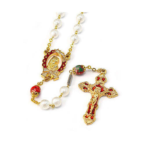 Ghirelli rosary of the Nativity, Bohemian glass of 8 mm 1