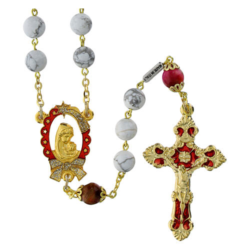 Ghirelli rosary of the Nativity, Bohemian glass of 8 mm 1