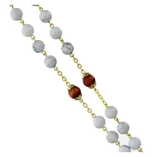 Ghirelli rosary of the Nativity, Bohemian glass of 8 mm 3