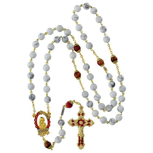 Ghirelli Rosary Nativity in Bohemian glass 8 mm 4