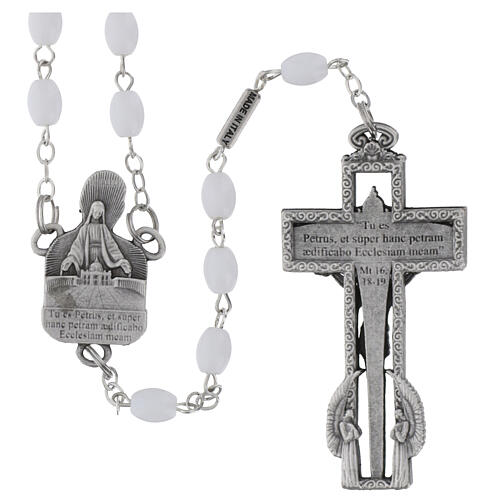 Ghirelli Pope Leo XIVrosary glass collection 5mm 2