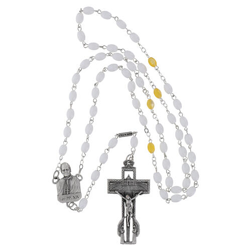 Ghirelli Pope Leo XIVrosary glass collection 5mm 5