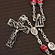Ghirelli rosary decorated red glass beads s2