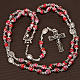 Ghirelli rosary decorated red glass beads s5