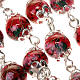 Ghirelli rosary decorated red glass beads s7