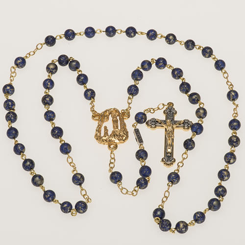 Ghirelli rosary with Lourdes grotto 6mm 7