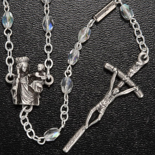 Ghirelli rosary with Our Lady of Paris, 8mm oval beads 2