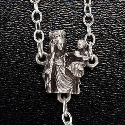Ghirelli rosary with Our Lady of Paris, 8mm oval beads 3
