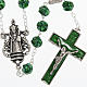 Ghirelli green rosary Our Lady of Loreto 8 mm s1