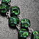 Ghirelli green rosary Our Lady of Loreto 8 mm s6