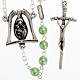 Ghirelli green rosary Virgin Mary with baby 6 mm s1