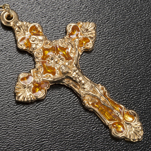 Ghirelli yellow rosary Grotto of Lourdes 6 mm, golden-plated 4