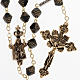Ghirelli rosary in black and golden color with Our Lady of Fatim s1