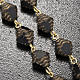 Ghirelli rosary in black and golden color with Our Lady of Fatim s5