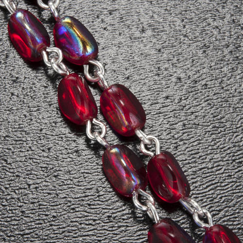 Ghirelli red rosary Lourdes Grotto 7 mm 5