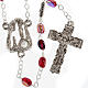 Ghirelli red rosary Lourdes Grotto 7 mm s1