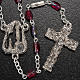 Ghirelli red rosary Lourdes Grotto 7 mm s2