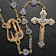 Ghirelli grey rosary Lourdes Grotto, heart shaped beads s2