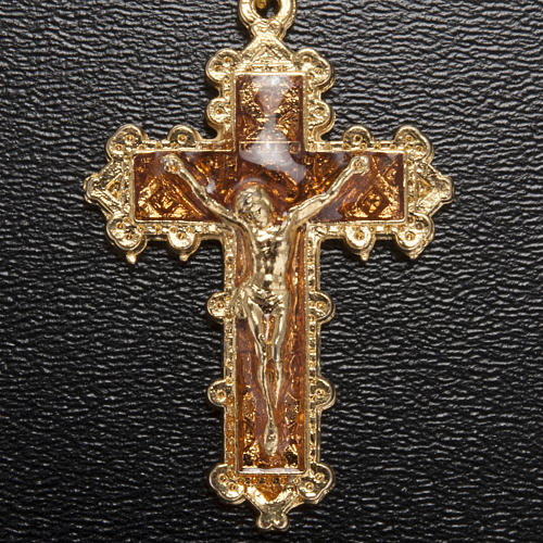 Ghirelli orange rosary Our Lady of Lourdes 6 mm 4