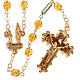 Ghirelli orange rosary Our Lady of Lourdes 6 mm s1
