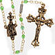 Ghirelli rosary Our Lady of Fatima, green 4 mm s1