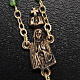 Ghirelli rosary Our Lady of Fatima, green 4 mm s3