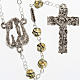 Ghirelli yellow-grey rosary Lourdes Grotto 5mm s1