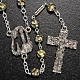 Ghirelli yellow-grey rosary Lourdes Grotto 5mm s2