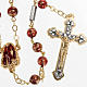 Ghirelli red-gold rosary Lourdes Grotto 6mm s1