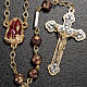Ghirelli red-gold rosary Lourdes Grotto 6mm s2