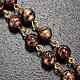 Ghirelli red-gold rosary Lourdes Grotto 6mm s5