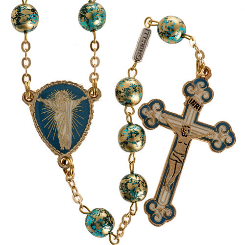 Ghirelli rosary Risen Christ 8 mm 2