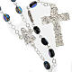 Ghirelli rosary Our Lady of Lourdes, black 7mm s1