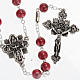 Ghirelli red rosary Holy Spirit, opaque 8 mm s1