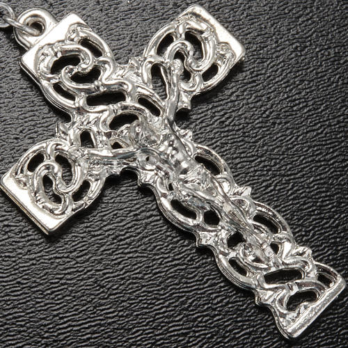 Ghirelli rosary Lourdes Grotto, maroon 8mm 4