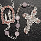 Ghirelli pink rosary Lourdes Grotto, gilded 6mm s2