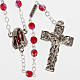Ghirelli ruby rosary Lourdes Grotto 5mm s1