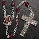 Ghirelli ruby rosary Lourdes Grotto 5mm s2