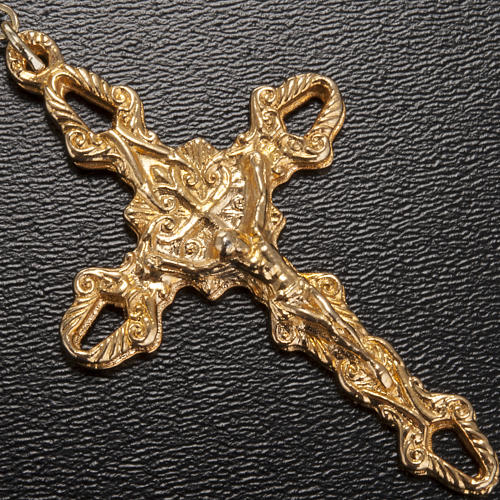 Rosario Ghirelli dorato roselline Madonna bambino 6 mm 4