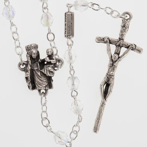 Ghirelli rosary Our Lady of Paris, transparent 5mm 1