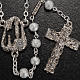 Ghirelli rosary Lourdes Grotto, grey-silver 6mm s2