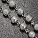 Ghirelli rosary Lourdes Grotto, grey-silver 6mm s5