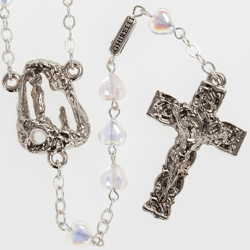 Ghirelli rosary Lourdes with heart shaped beads 1