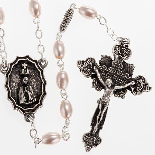 Ghirelli rosary with Our Lady of Fatima, oval beads 7x5mm 1