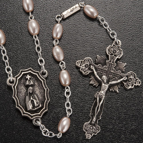 Ghirelli rosary with Our Lady of Fatima, oval beads 7x5mm 2