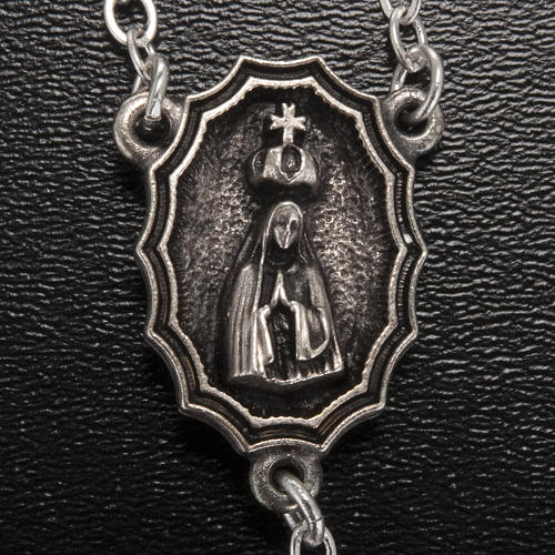 Ghirelli rosary with Our Lady of Fatima, oval beads 7x5mm 3