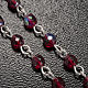 Ghirelli rosary Lourdes with ruby beads s5