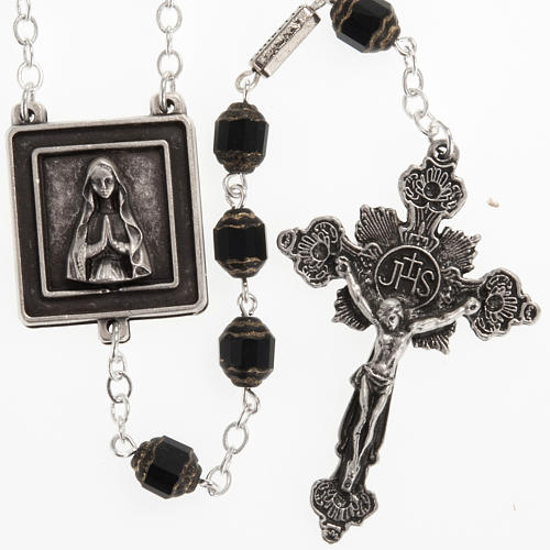 Ghirelli rosary with Our Lady of Lourdes in prayer 1