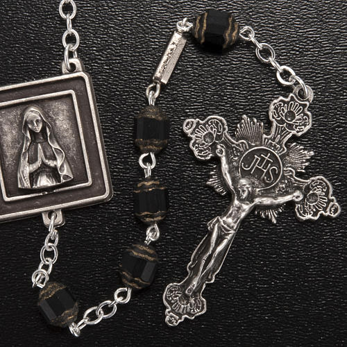 Ghirelli rosary with Our Lady of Lourdes in prayer 2