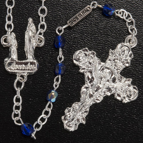 Ghirelli rosary, blue Lourdes 3mm 2
